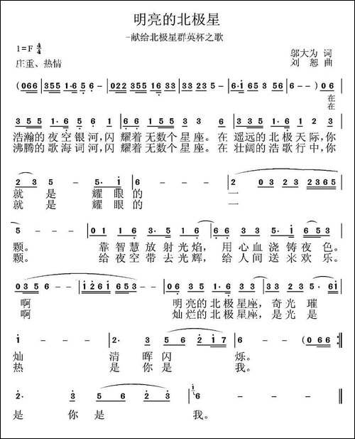 明亮的北极星