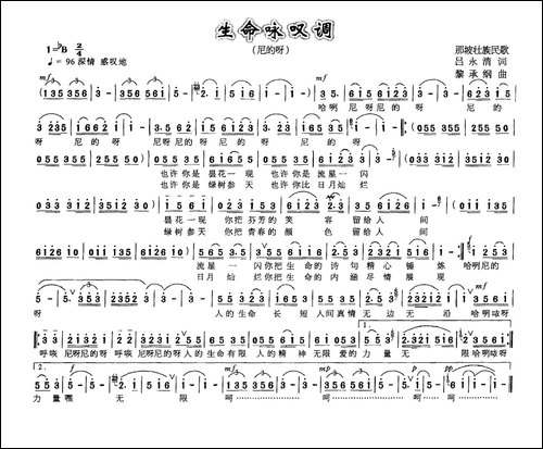 生命咏叹调-那坡壮族民歌