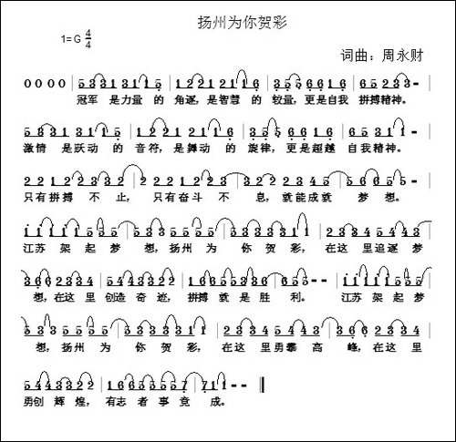 扬州为你贺彩