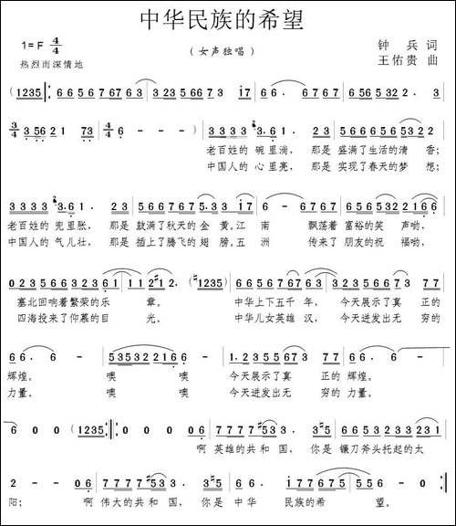 中华民族的希望