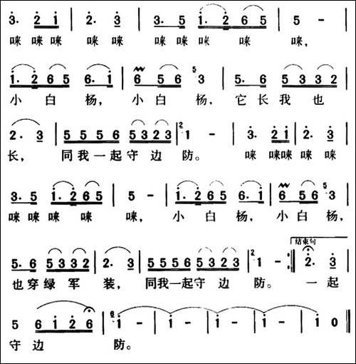 军歌金曲：小白杨