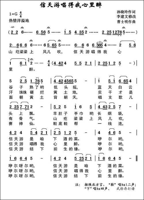 信天游唱的我心里醉-