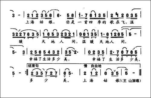 上海姑娘-张海宁词-李家全曲