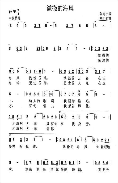 微微的海风