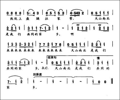 天山南北是我们共同的家乡