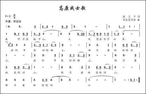 高原战士歌-