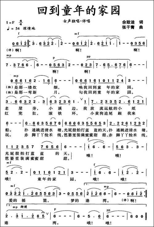 回到童年的家园