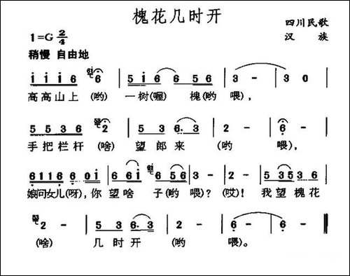 槐花几时开-四川民歌-7个版本