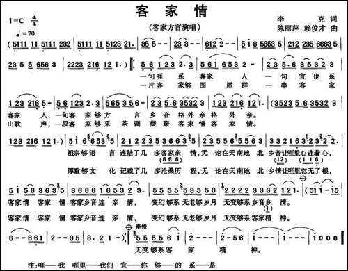 客家情-李克词-陈丽萍曲