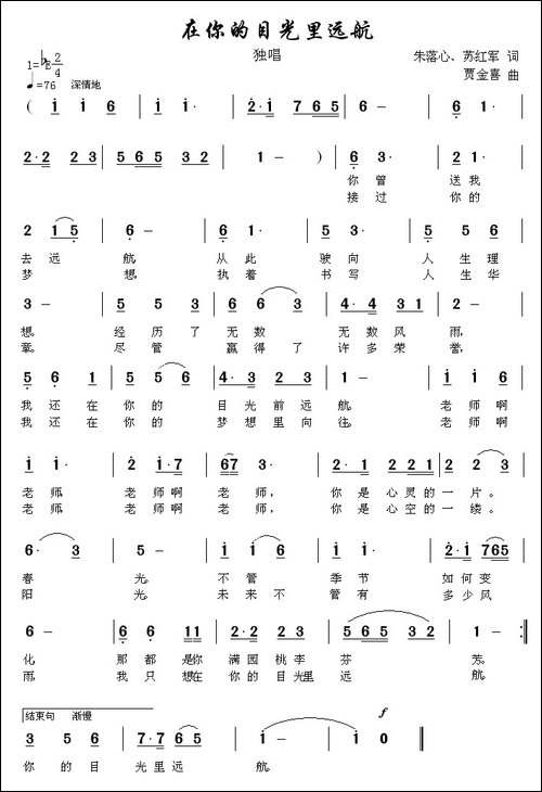 在你的目光里远航
