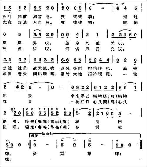 我是公社气象员