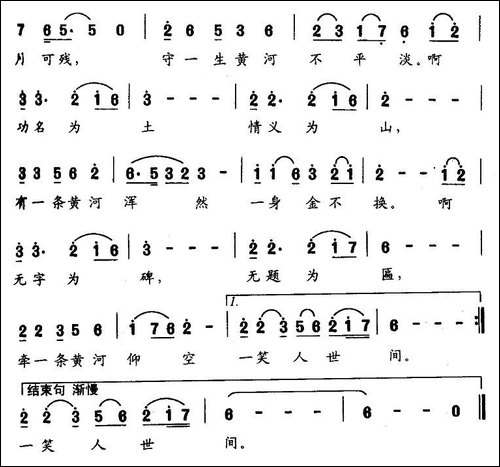 黄河无字碑-任卫新词-王胜利曲