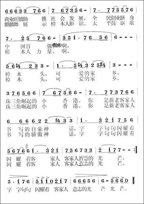 可爱的家乡-崛起的小香港-张一兰词-魏晓东曲