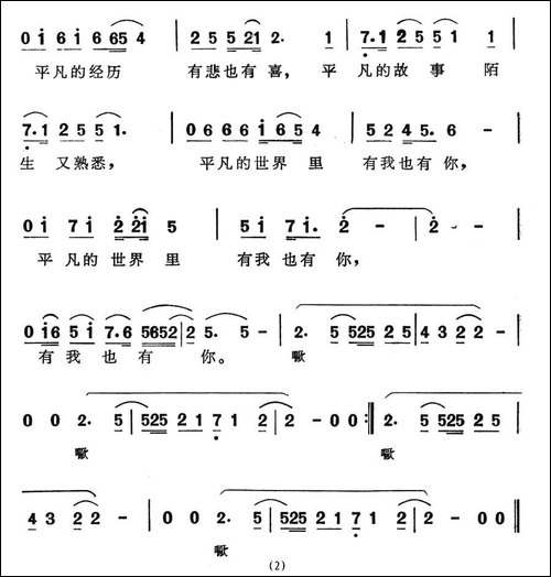 平凡的世界-电视连续剧《平凡的世界》主题歌