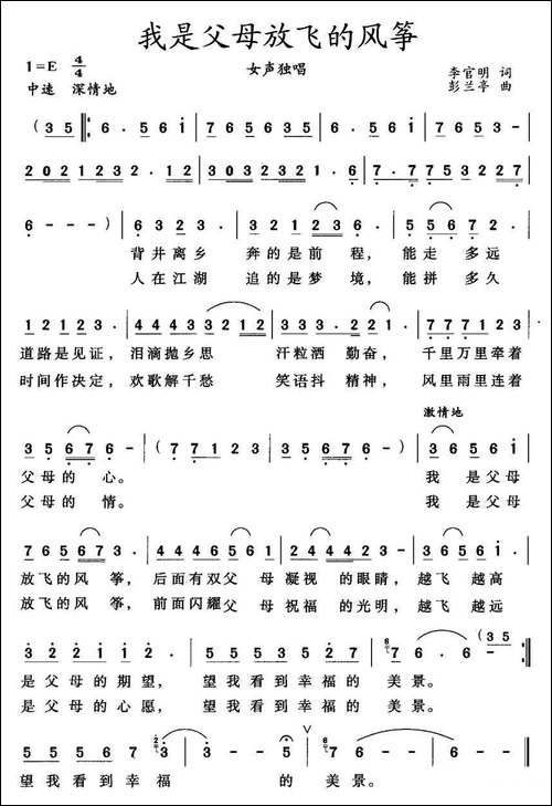 我是父母放飞的风筝