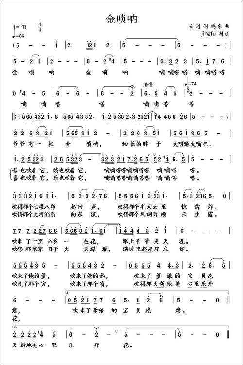 金唢呐-云剑词-鹏来曲
