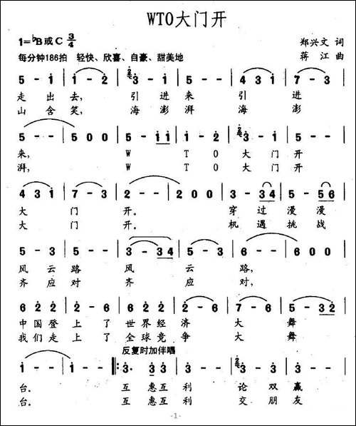 WTO大门开