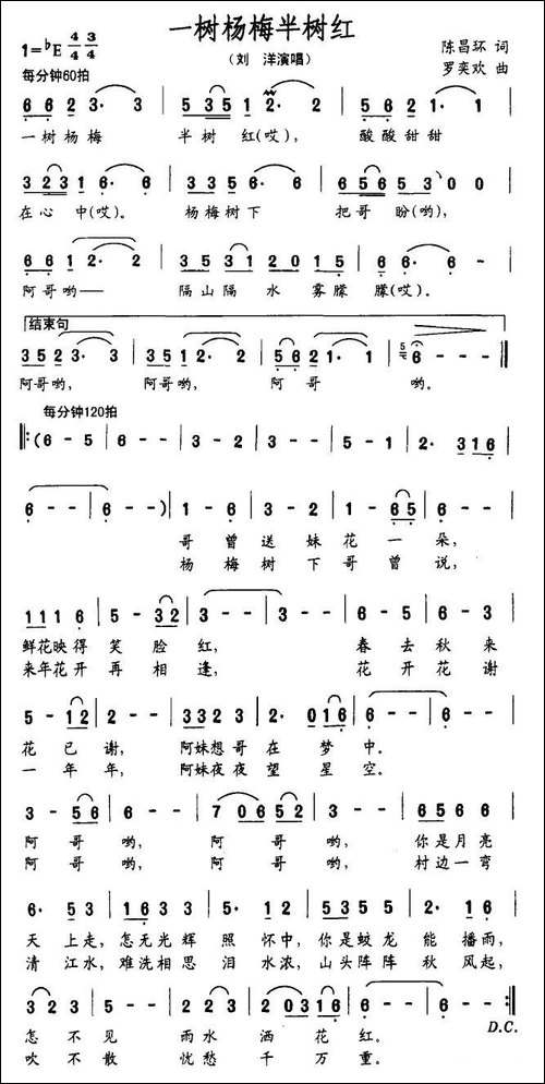 一树杨梅半树红