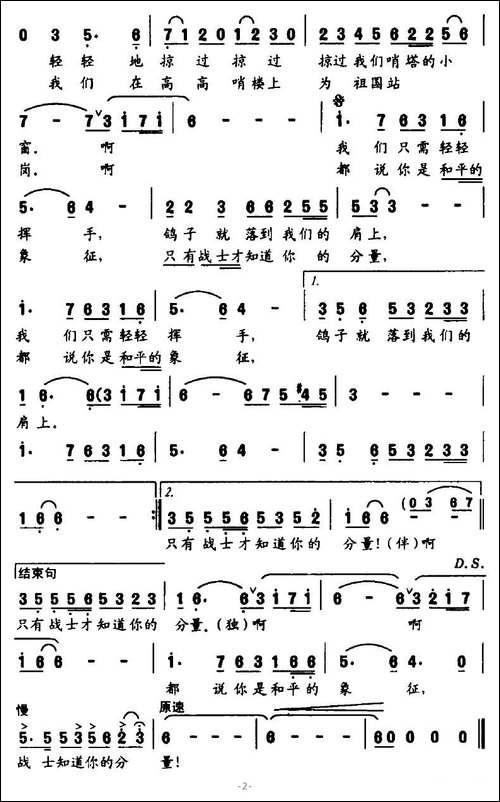 肩上的鸽子