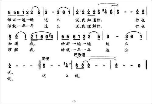 话就这么说-张枚同词-应锡恩曲