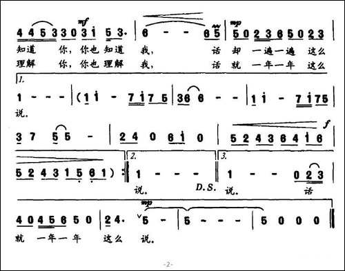 话就这么说-张枚同词-刘亚平曲