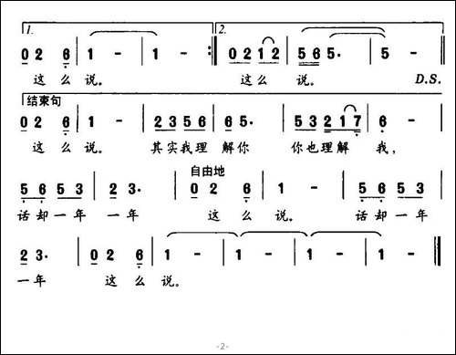 话就这么说-张枚同词-邵民生曲