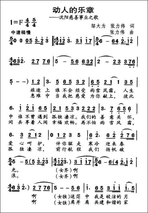 动人的乐章-沈阳慈善事业之歌