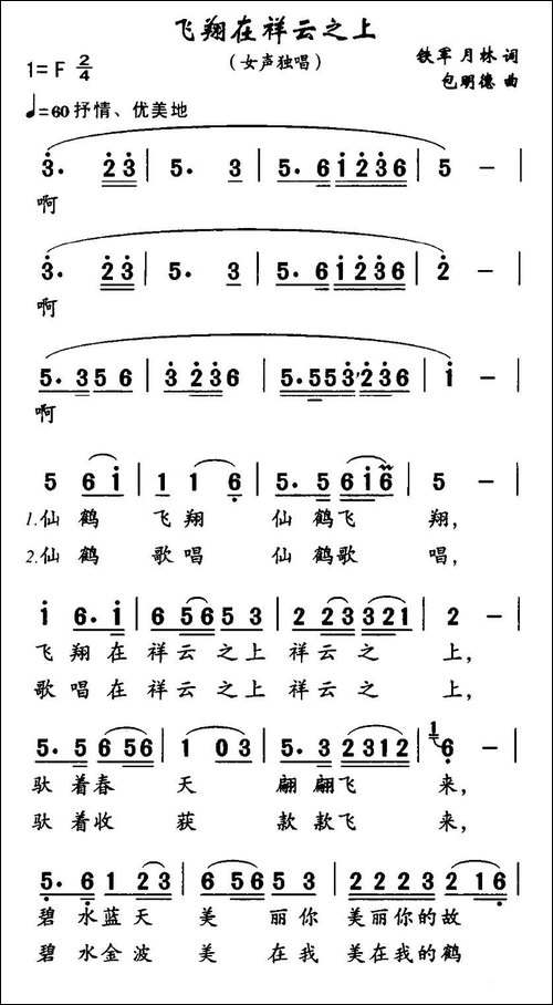 飞翔在祥云之上