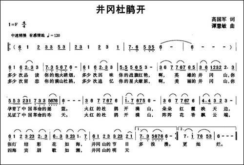 井冈杜鹃开