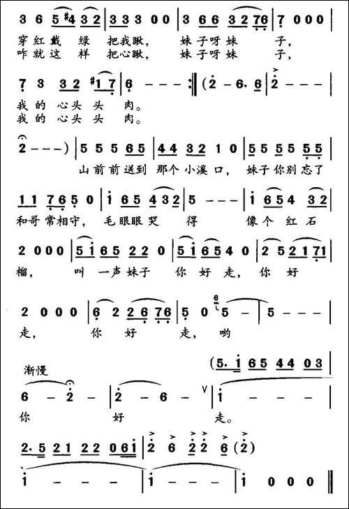 妹子你别走-郭崇勇词-施王伟曲
