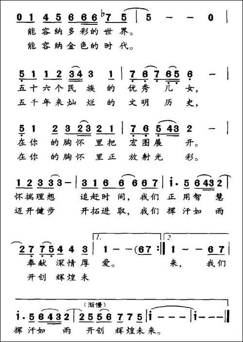 祖国的胸怀