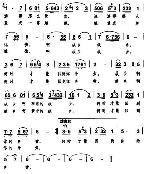 我梦见了你呀，故乡