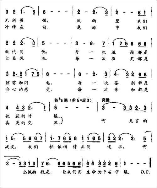 无言的战友