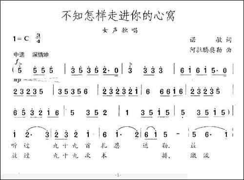 不知怎样走进你的心窝
