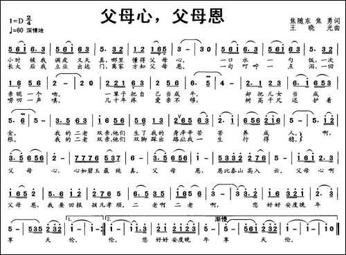 父母心，父母恩