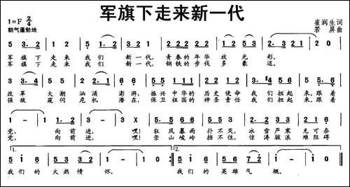 军旗下走来新一代