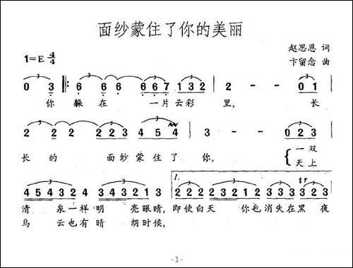 面纱蒙住了你的美丽
