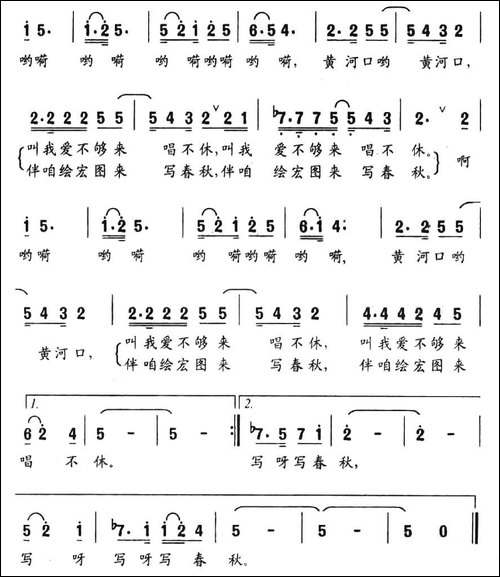 美丽的黄河口-刘志毅词-刘书先曲