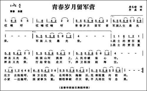 青春岁月留军营