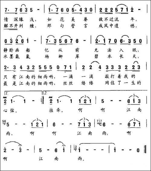 又见江南雨-王彬词-陈世祥曲