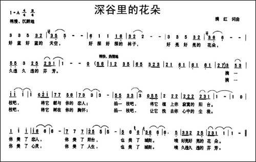 深谷里的花朵