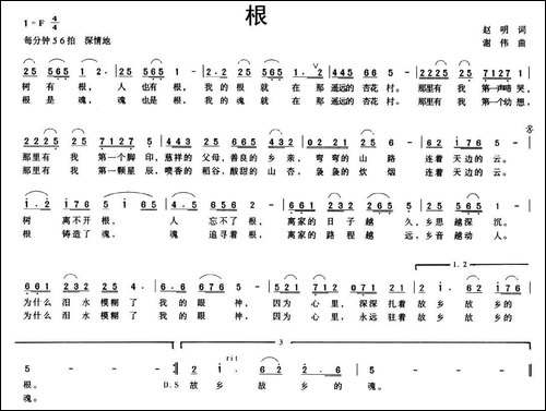 根-赵明词-谢伟曲