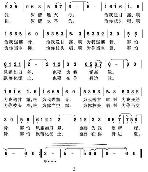 我是一片叶-你是一棵树