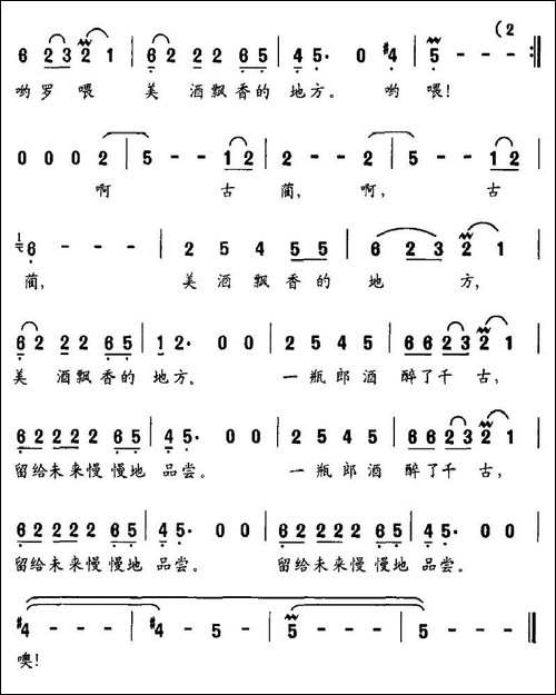 美酒飘香的地方-周廷发词、张长松曲