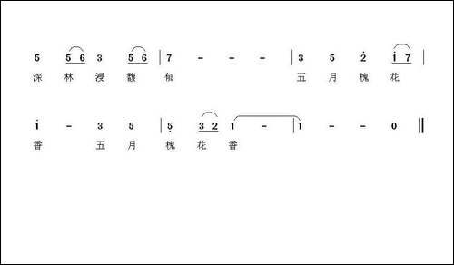 五月槐花香-杨福俊-词曲