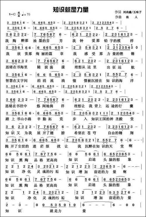知识就是力量-刘尚鑫-五味子词-草原浪人曲