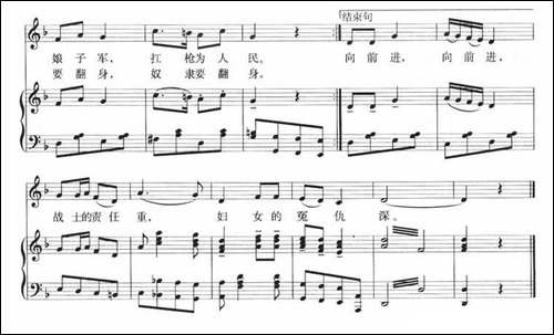红色娘子军连歌-芭蕾舞剧《红色娘子军》选曲-正谱