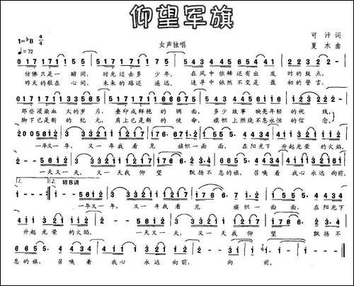 仰望军旗