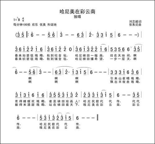 哈尼美在彩云南