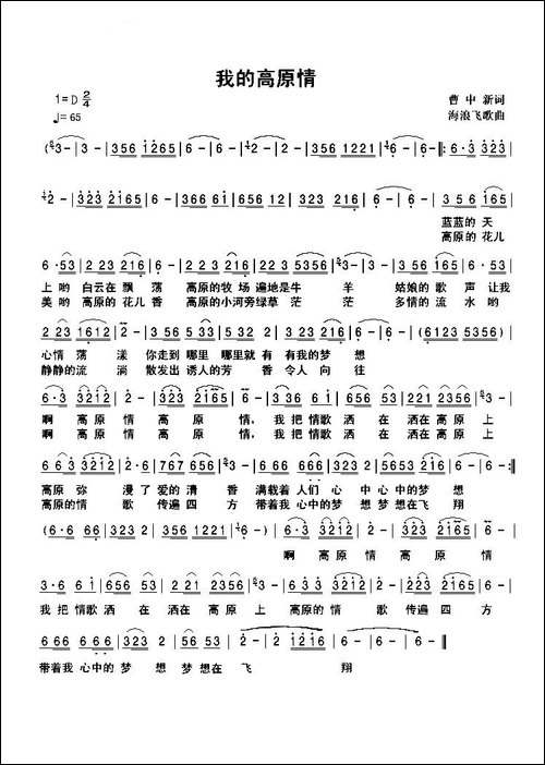 我的高原情
